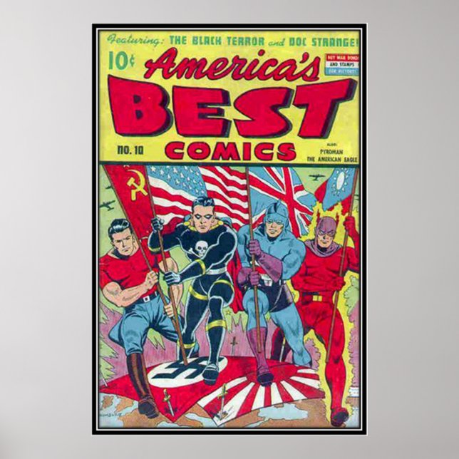 Vintage comic strips - poster (Front)