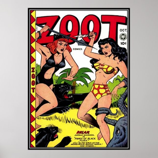 Vintage comic strips - poster (Front)