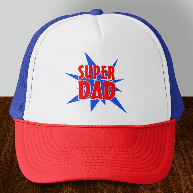 Vintage Comic Super Dad Father's Day Hat (Creator Uploaded)