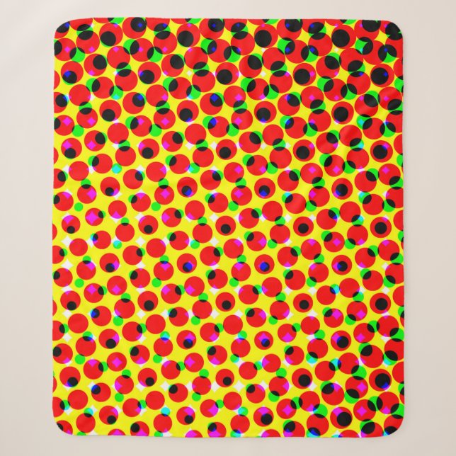vintage comics colourful halftone backgroundabstra sherpa blanket (Front)