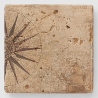 Vintage Compass and Ship