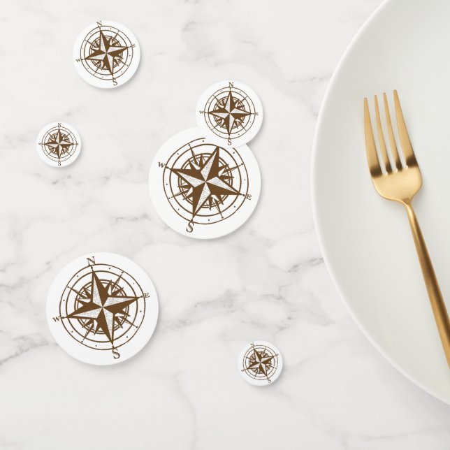 Vintage Compass Confetti (Group)