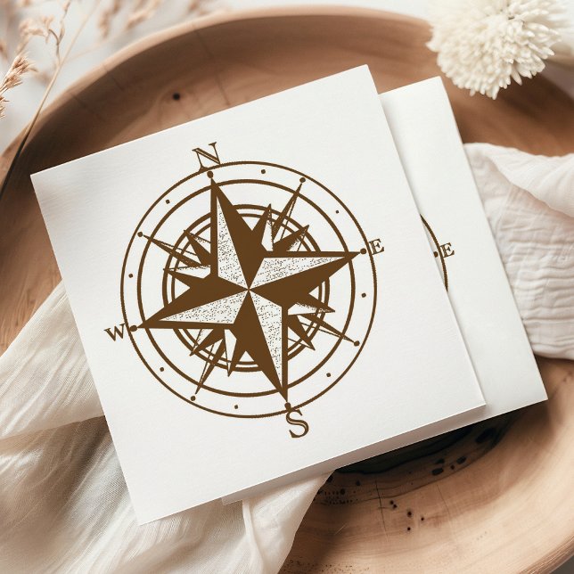 Vintage Compass Napkin (Creator Uploaded)