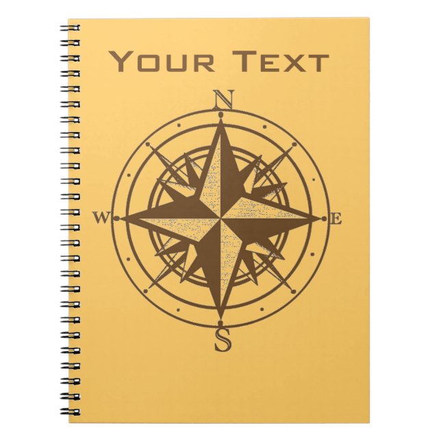 Vintage Compass Notebook (Front)