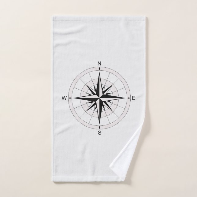 Vintage Compass Rose   Hand Towel (Hand Towel)
