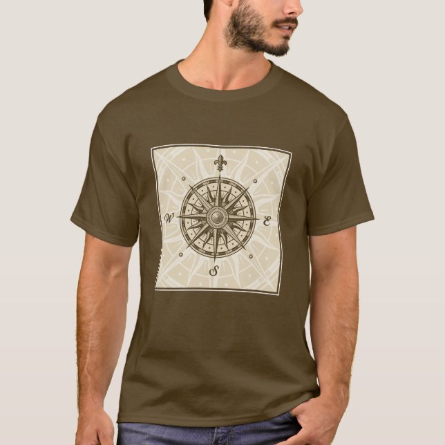Vintage Compass Rose T-Shirt (Front)