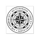 Vintage Compass Round Nautical Return Address