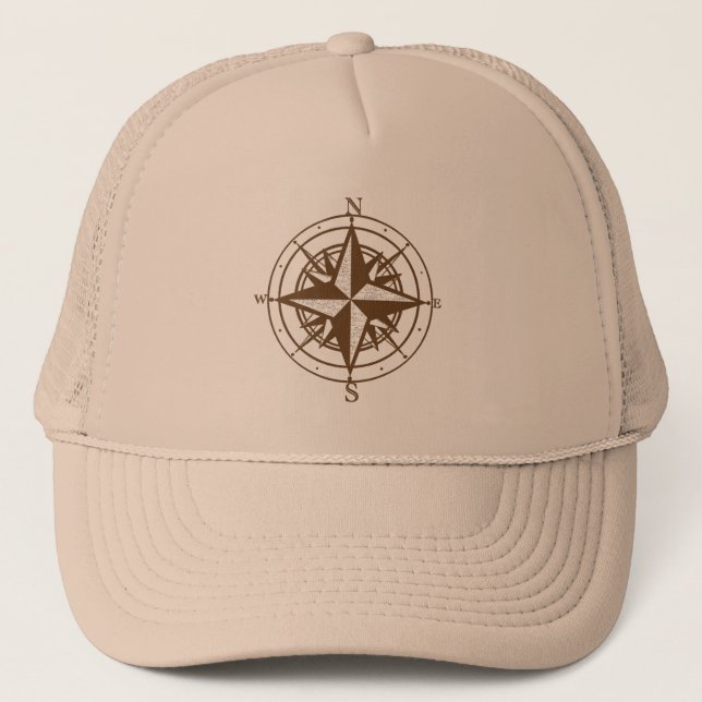 Vintage Compass Trucker Hat (Front)