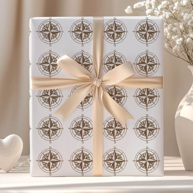 Vintage Compass Wrapping Paper (Creator Uploaded)