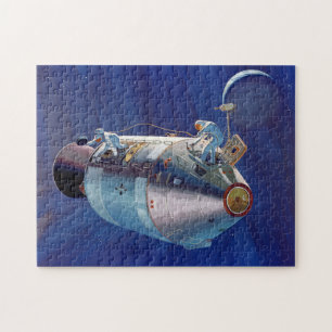 Vintage Concept of the Apollo 15 Command Module Po Jigsaw Puzzle
