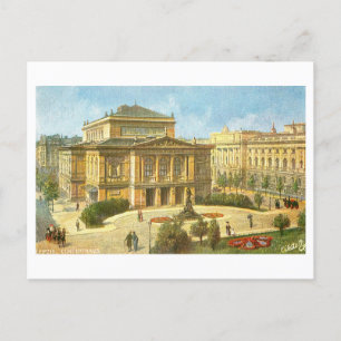 Vintage Concert Hall Leipzig Germany Postcard