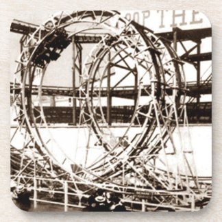 Vintage Coney Island Roller Coasters Sepia Gift
