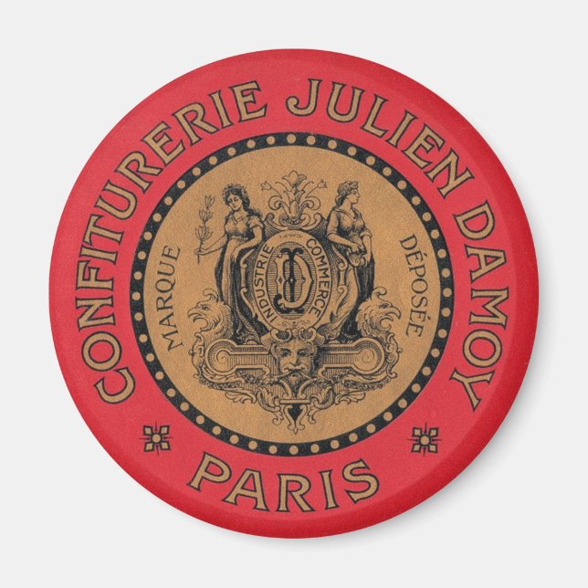 Vintage Confiturerie Advertisement Magnet (Front)