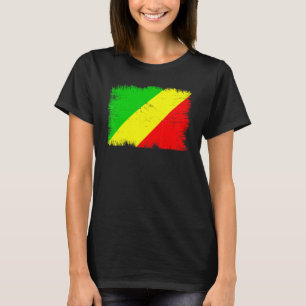 Vintage Congo Flag Congolese Independence Day T-Shirt