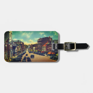 Vintage Congress Street, Portsmouth, NH Photo Luggage Tag