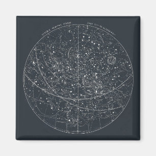 Vintage Constellation Map Magnet