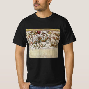 Vintage Constellation Star Map by Backer and Broen T-Shirt