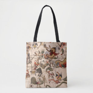 Vintage Constellation Star Map by Backer and Broen Tote Bag