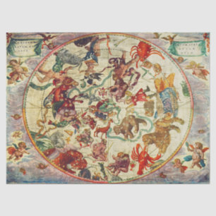 Vintage Constellation Tissue or Decoupage Paper