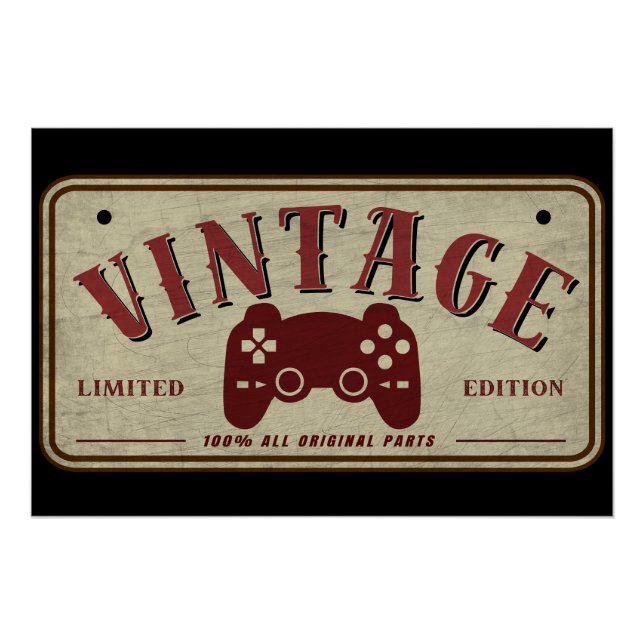 Vintage Controller Limited Edition Original Parts Poster (Front)