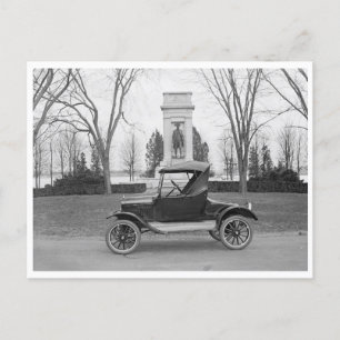 Vintage Convertible Roadster Postcard
