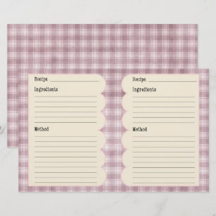 Vintage Cook Recipes Stationery