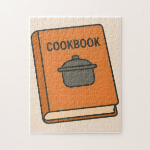Vintage Cookbook Cosy Kitchen Jigsaw Puzzle