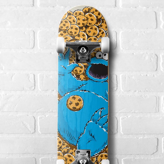 Vintage Cookie Monster and Cookies Skateboard (Creator Uploaded)