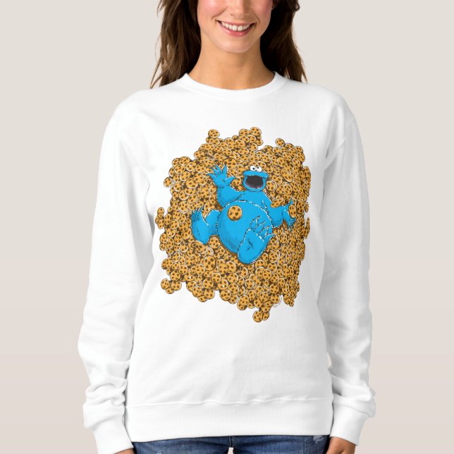 Vintage Cookie Monster and Cookies Sweatshirt (Front)