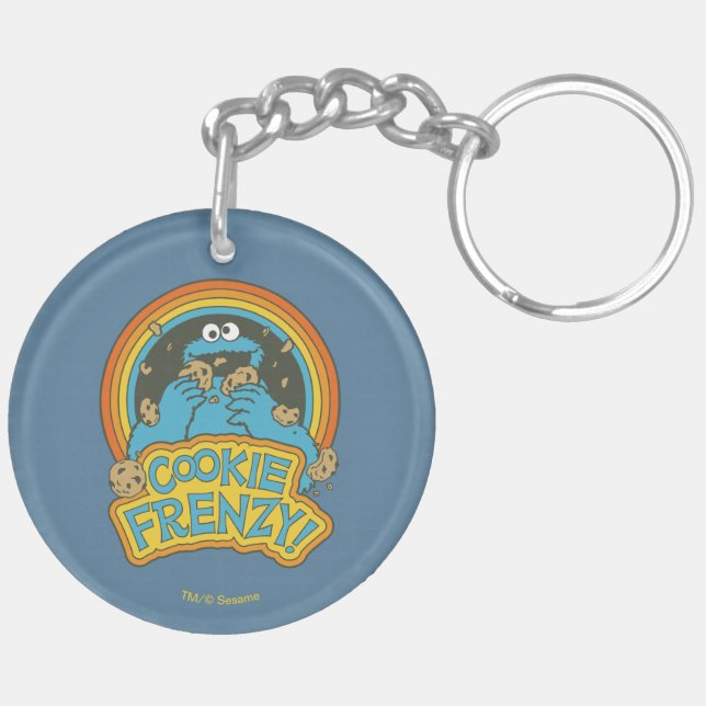 Vintage Cookie Monster | Cookie Frenzy Key Ring (Back Left)