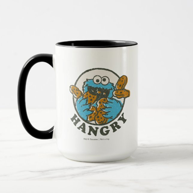 Vintage Cookie Monster | Hangry Mug (Left)
