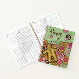 Vintage Cookies Cookbook Recipe Notebook Gift
