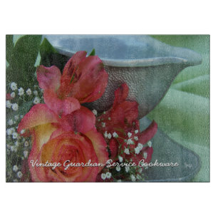 Vintage Cookware Glass Cutting Board-customise Board