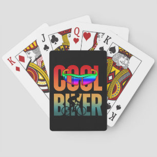 Vintage Cool Biker Playing Cards