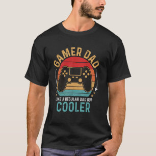 Vintage Cool Gamer Dad Funny Gaming Father's Day R T-Shirt