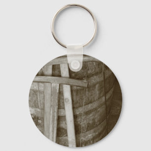 Vintage cooperage tools key ring