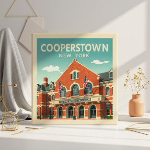 Vintage Cooperstown New York Tile