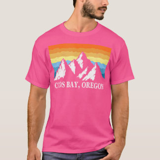 Vintage Coos Bay Oregon Mountain Hiking Souvenir P T-Shirt