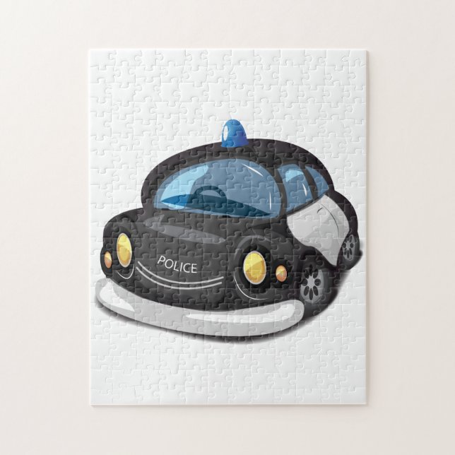 Vintage Cop Car Jigsaw Puzzle (Vertical)