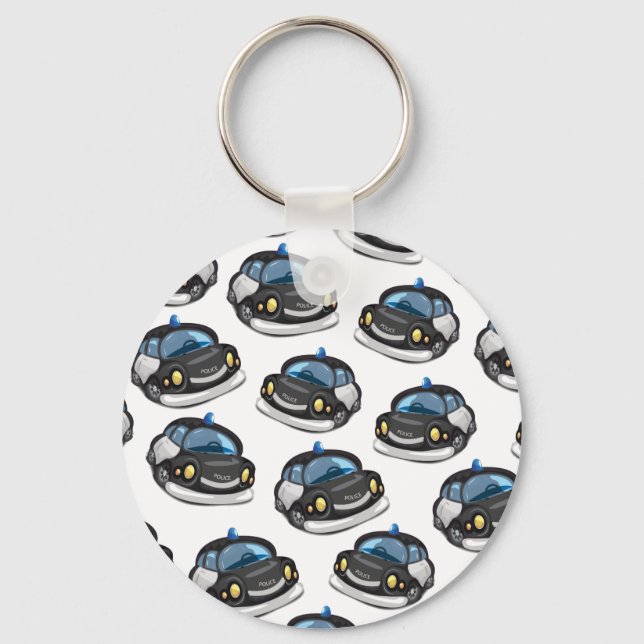 vintage Cop Car Key Ring (Front)