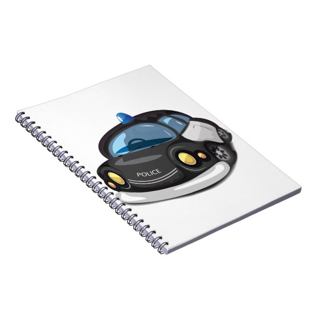 Vintage Cop Car Notebook (Right Side)