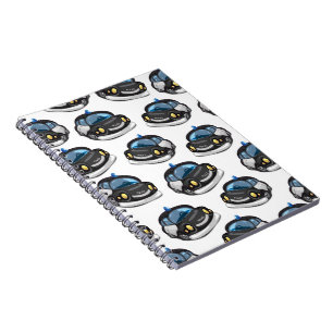 vintage Cop Car Spiral Notebook