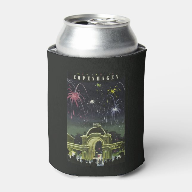 Vintage Copenhagen Denmark custom can cooler (Can Front)
