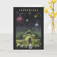 Vintage Copenhagen Illustration Travel Poster