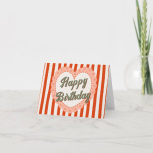Vintage coquette birthday card