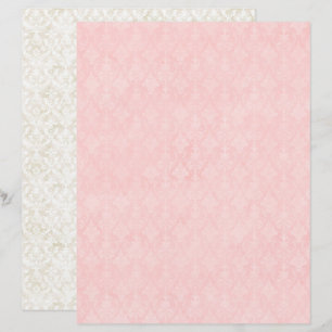 Vintage Coquette Damask Scrapbook Paper