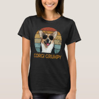 Vintage Corgi Grumpy Cute Dog Pet Owner Fathers D