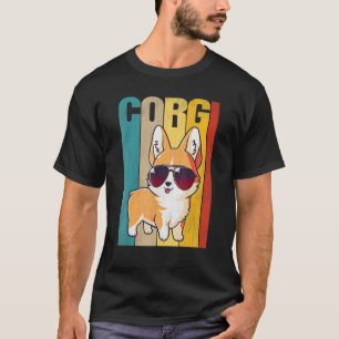 Vintage Corgi Mum Girls Boys Kids Dog Sunglasses T-Shirt
