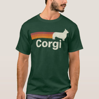 Vintage Corgi Retro Mum Dad Dog T-Shirt