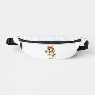 Vintage Corgi Volleyball Illustration Cute Dog Ath Bum Bags